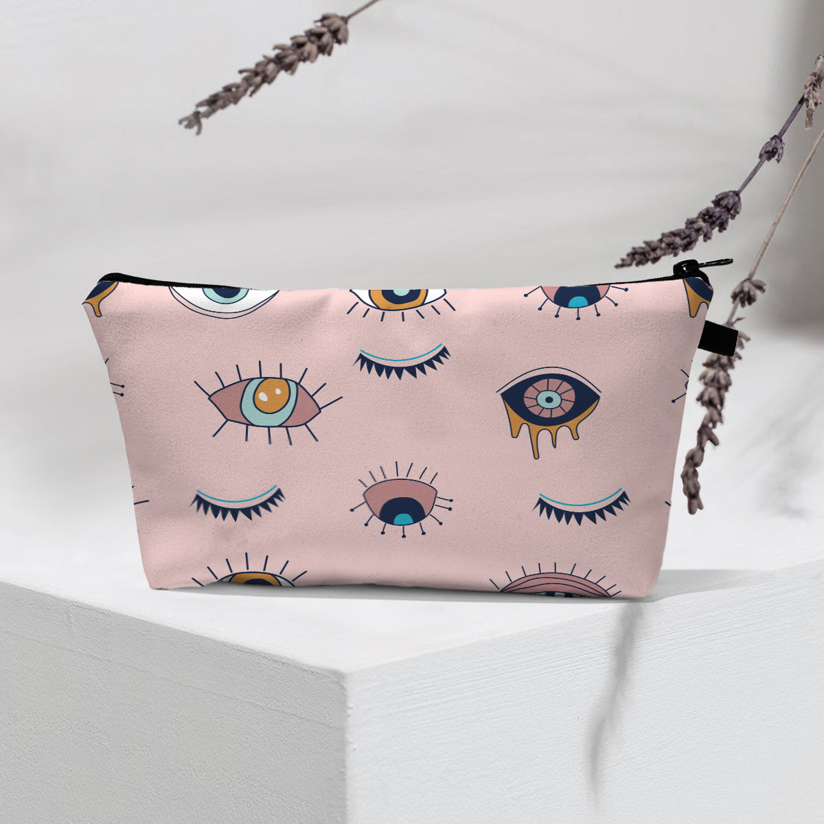 Olivenorma Modern Witchy Boho Evil Eye Cosmetic Bag