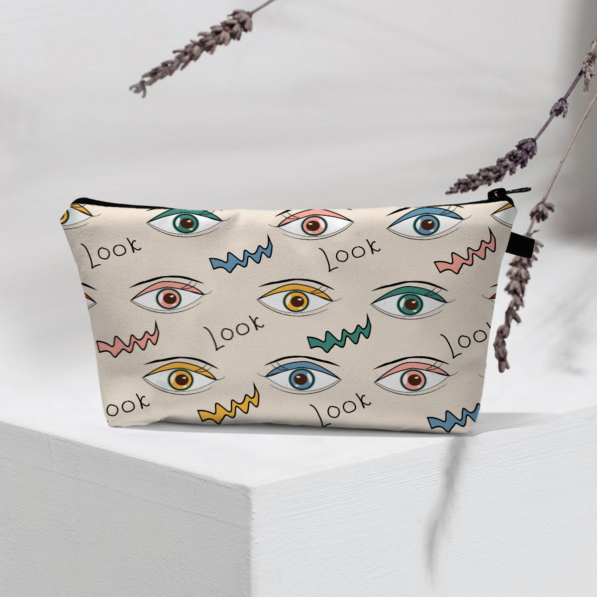 Olivenorma Modern Witchy Boho Evil Eye Cosmetic Bag