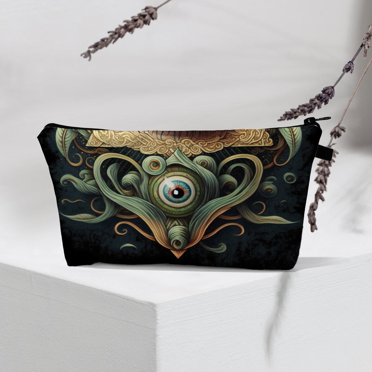 Olivenorma Modern Witchy Boho Evil Eye Cosmetic Bag