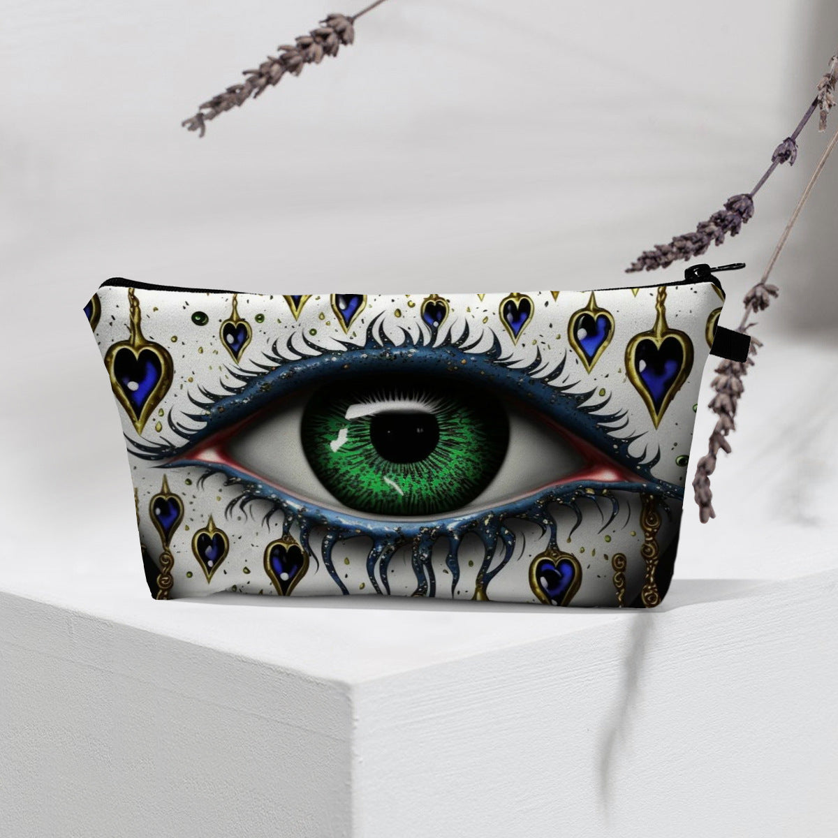 Olivenorma Modern Witchy Boho Evil Eye Cosmetic Bag