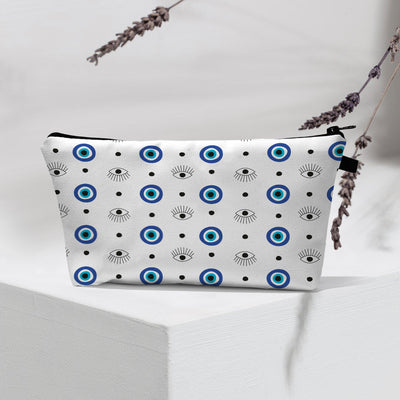 Olivenorma Modern Witchy Boho Evil Eye Cosmetic Bag