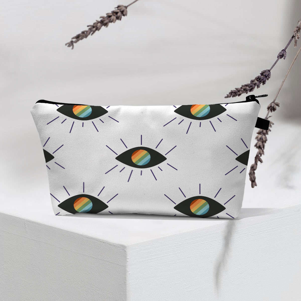 Olivenorma Modern Witchy Boho Evil Eye Cosmetic Bag