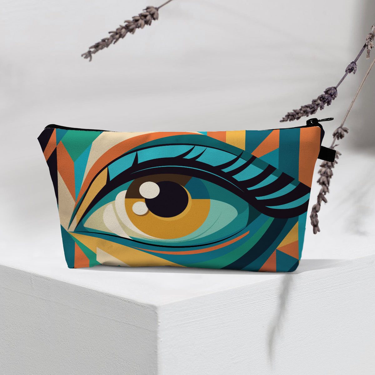 Olivenorma Modern Witchy Boho Evil Eye Cosmetic Bag