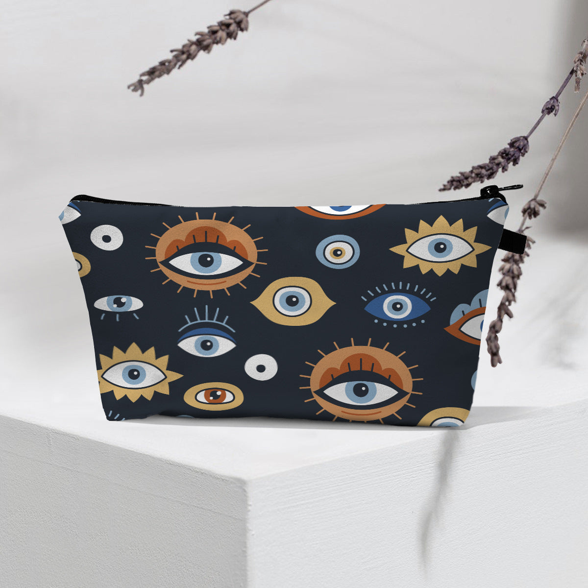 Olivenorma Modern Witchy Boho Evil Eye Cosmetic Bag