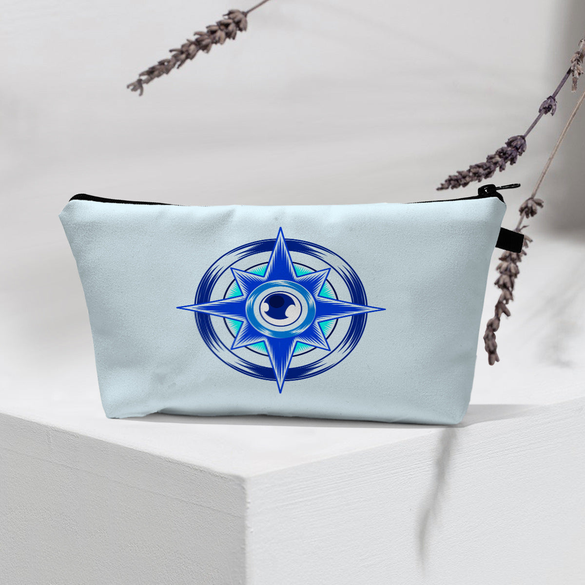 Olivenorma Modern Witchy Boho Evil Eye Cosmetic Bag