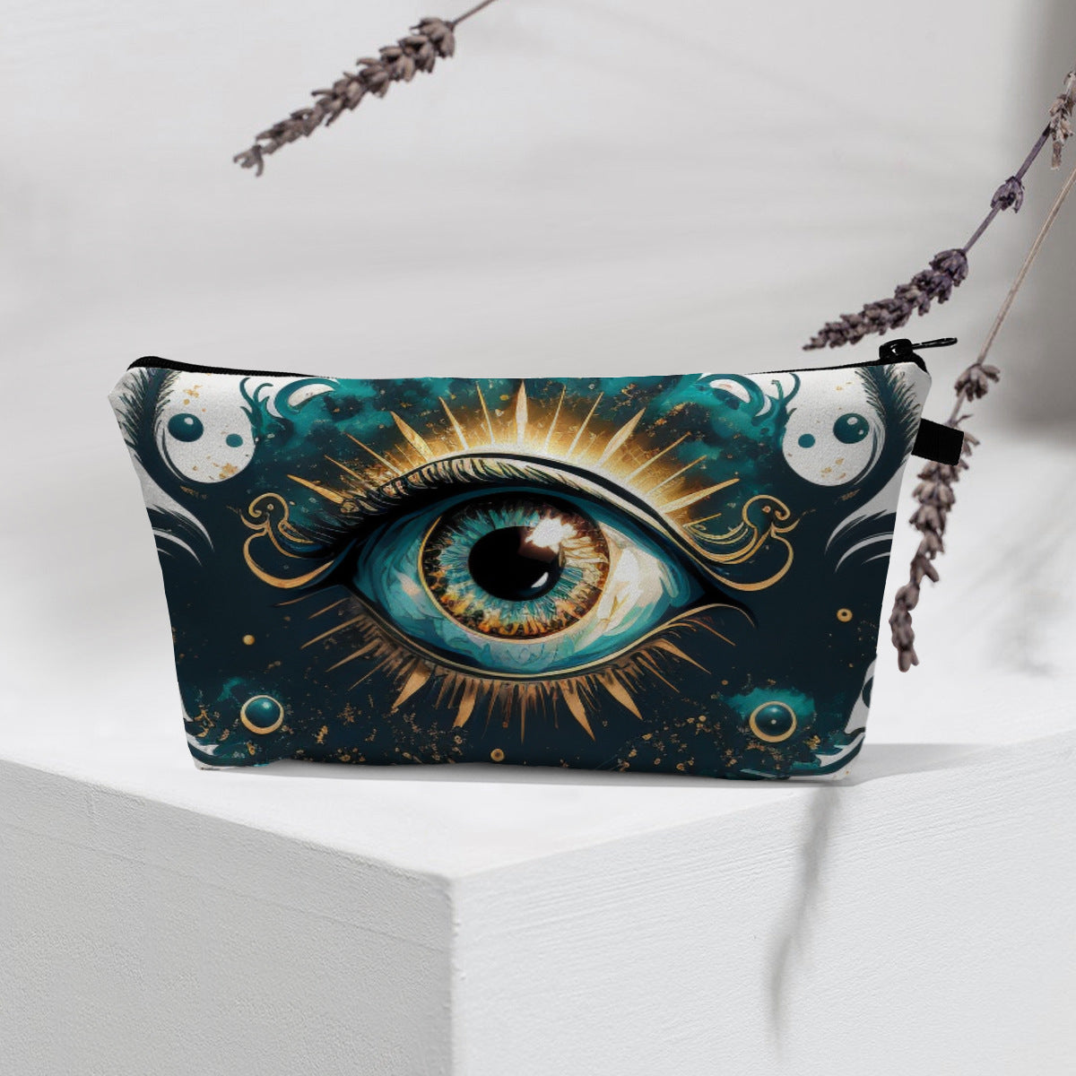 Olivenorma Modern Witchy Boho Evil Eye Cosmetic Bag