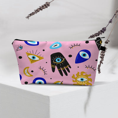 Olivenorma Modern Witchy Boho Evil Eye Cosmetic Bag