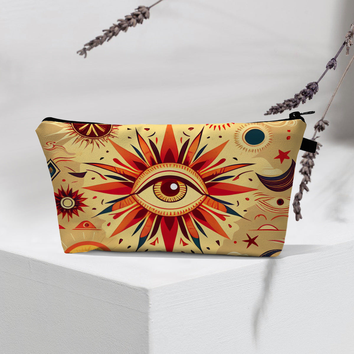 Olivenorma Modern Witchy Boho Evil Eye Cosmetic Bag