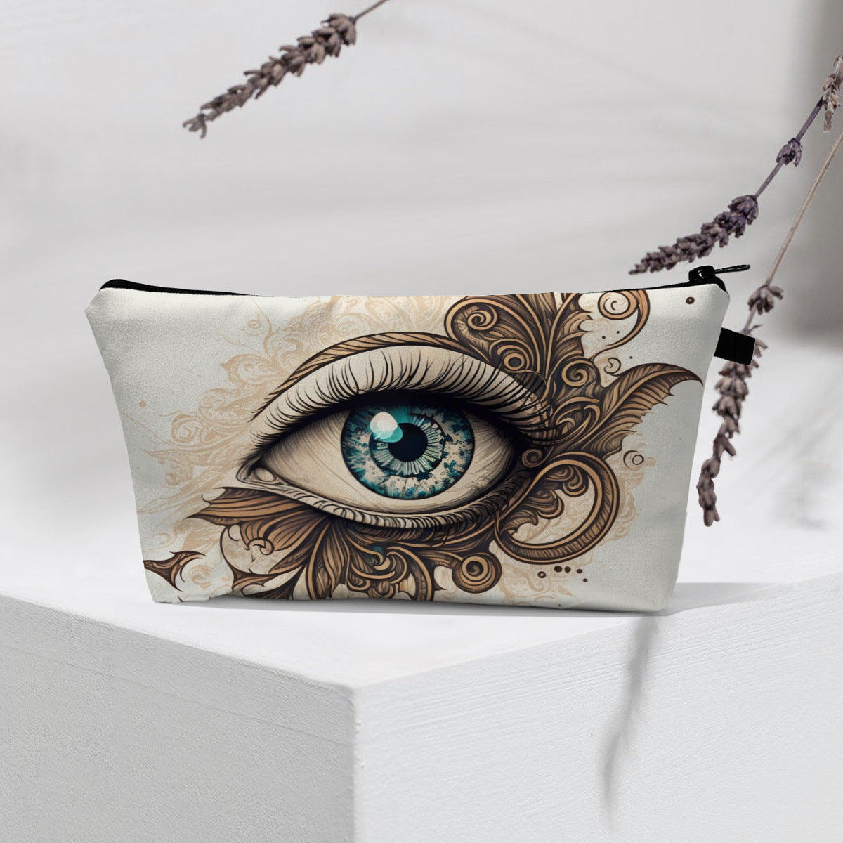 Olivenorma Modern Witchy Boho Evil Eye Cosmetic Bag