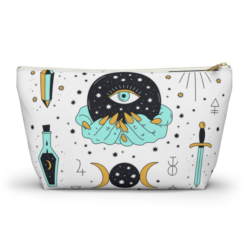 Olivenorma Modern Witchy Boho Evil Eye Cosmetic Bag