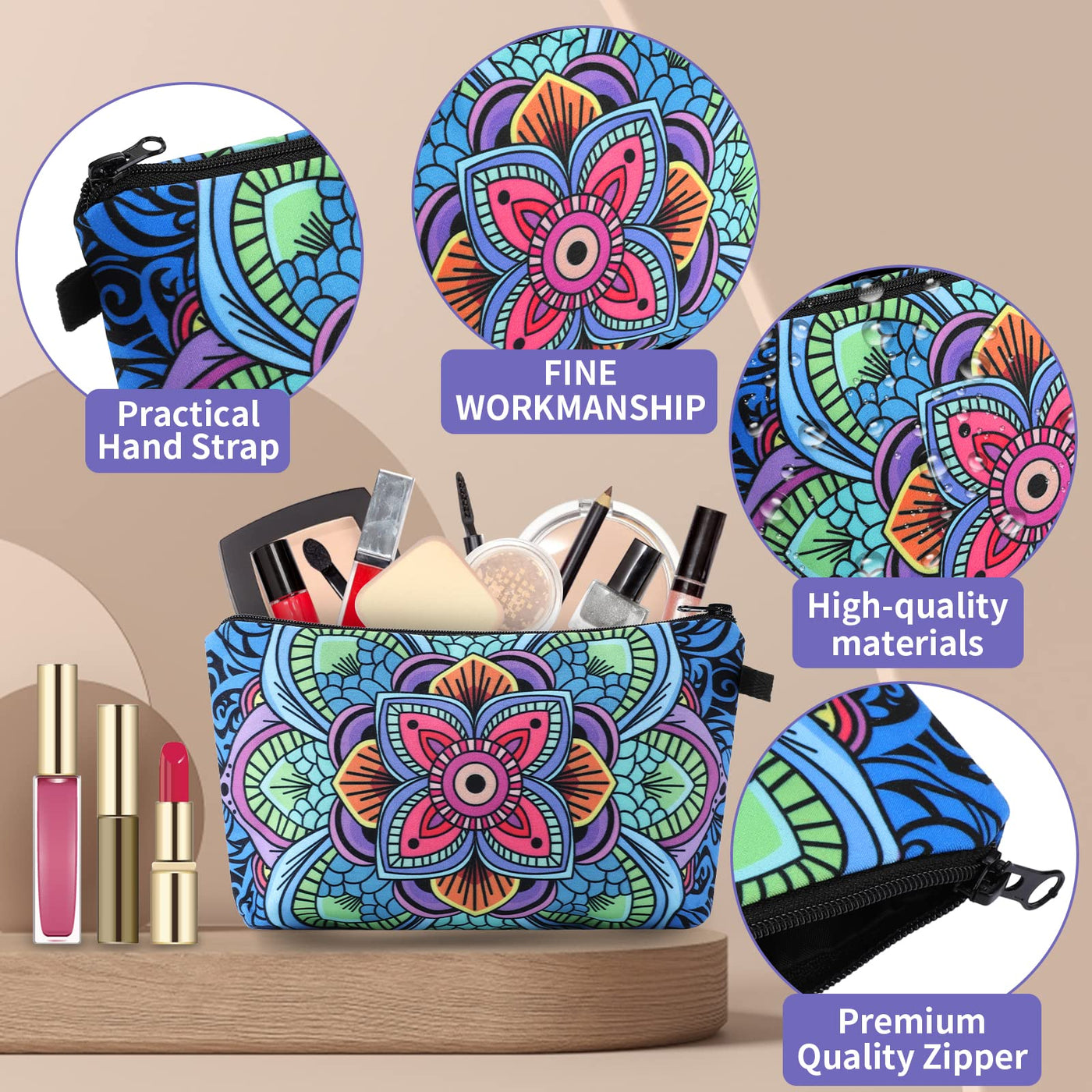 Olivenorma Mandala Pattern Makeup Cosmetic Bag