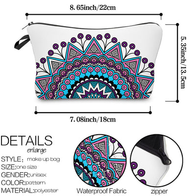 Olivenorma Mandala Pattern Travel Makeup Cosmetic Bag