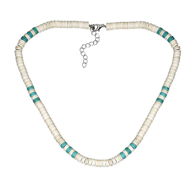 Olivenorma Larimar Turquoise Zircon Necklace Set