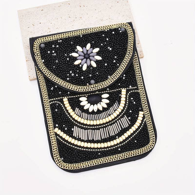 Olivenorma Ethnic Style Beaded Crossbody Mobile Phone Bag