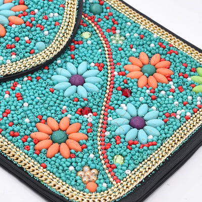 Olivenorma Bohemian Beaded Flower Mobile Phone Bag