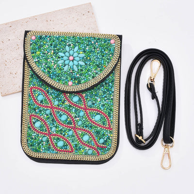 Olivenorma Bohemian Beaded Flower Mobile Phone Bag