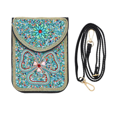 Olivenorma Bohemian Beaded Flower Mobile Phone Bag