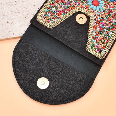 Olivenorma Bohemian Beaded Flower Mobile Phone Bag