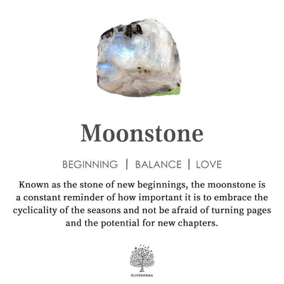 Olivenorma "The Pure Break" - Moon & Planet Moonstone Ring