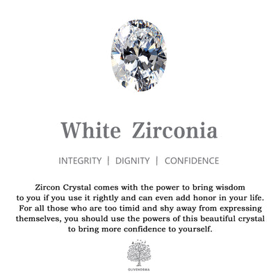 Olivenorma White Zircon Zodiac Astrology Bracelet