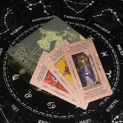 Olivenorma Cosmic Print PVC Waterproof Rose Gold Tarot Card