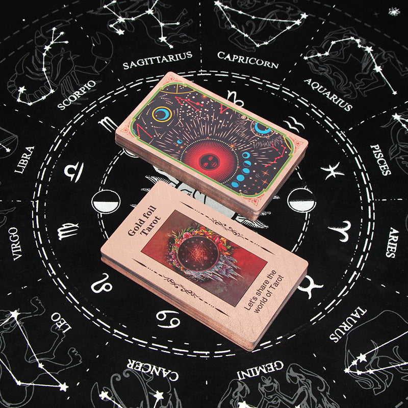 Olivenorma Cosmic Print PVC Waterproof Rose Gold Tarot Card