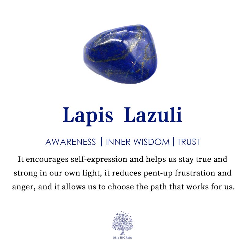 Olivenorma Lapis Lazuli Lotus Symbol Reki Orgone Pyramid