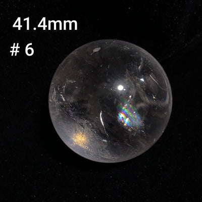 Olivenorma Natural High Frequency Clear Crystal Polished Crystal Ball