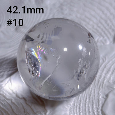 Olivenorma Natural High Frequency Clear Crystal Polished Crystal Ball