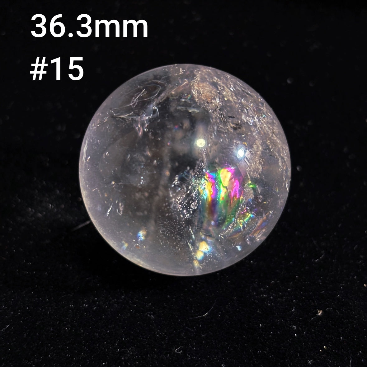 Olivenorma Natural High Frequency Clear Crystal Polished Crystal Ball