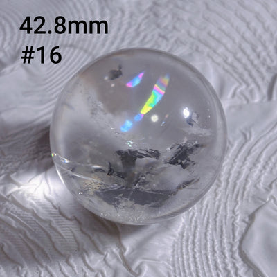 Olivenorma Natural High Frequency Clear Crystal Polished Crystal Ball