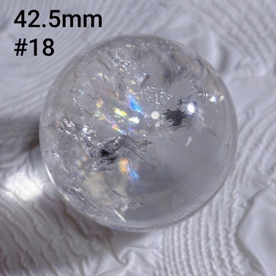 Olivenorma Natural High Frequency Clear Crystal Polished Crystal Ball