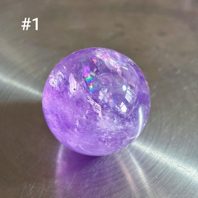 Olivenorma Natural High Frequency Clear Crystal Polished Crystal Ball