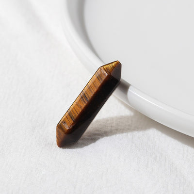 Olivenorma Natural Crystal Double Pointed Column Chakra Gemstone Decoration - Tiger Eye - image 9