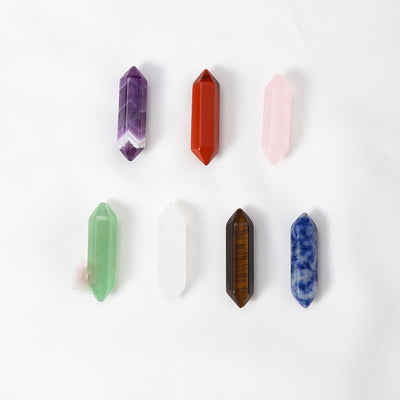 Olivenorma Natural Crystal Double Pointed Column Chakra Gemstone Decoration - image 29