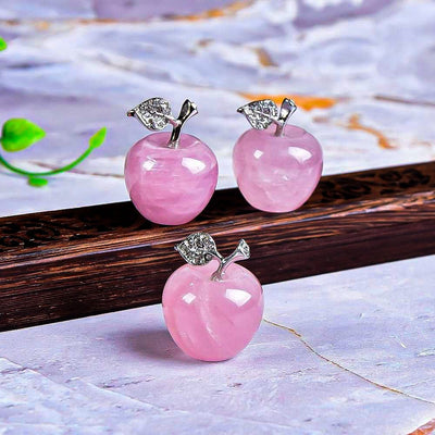 Olivenorma Christmas Eve Natural Stone Apple Carving Gemstone Decoration - image 5