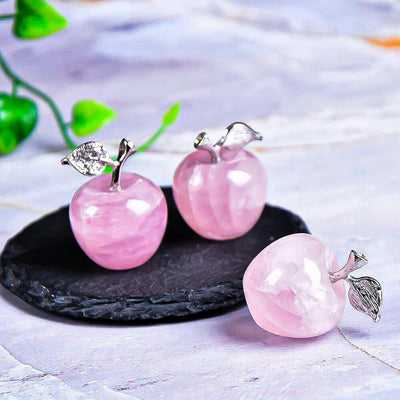 Olivenorma Christmas Eve Natural Stone Apple Carving Gemstone Decoration - image 4