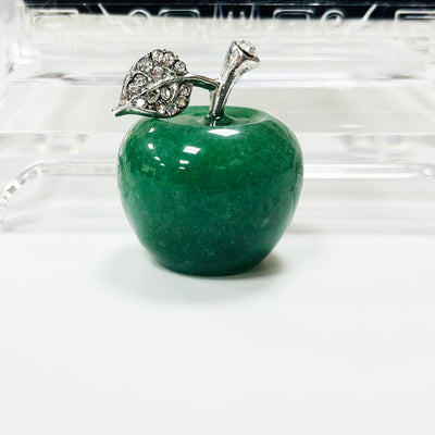 Olivenorma Christmas Eve Natural Stone Apple Carving Gemstone Decoration