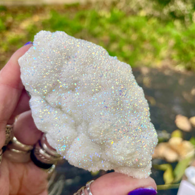 Olivenorma Angel Aura Quartz Crystal Cluster Gemstone Decoration