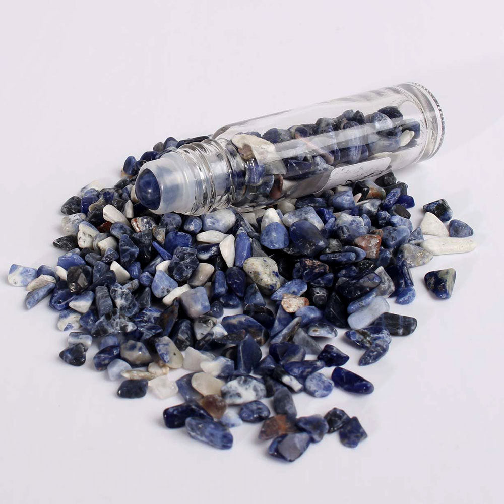 Olivenorma 10ml Gemstone Roller Bottle Healing Crystal Decoration