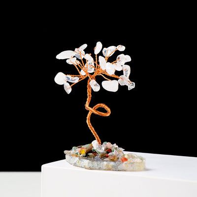 Olivenorma 1pc Money Tree Copper Wire Wrapped Feng Shui Tree