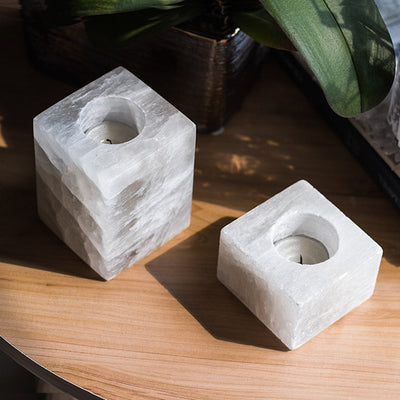 Olivenorma Sugar Cube Gypsum Mineral Candle Holder