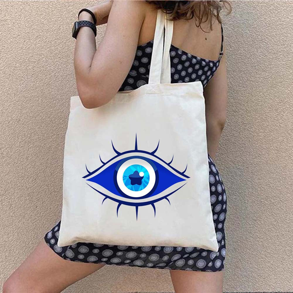 Olivenorma Graffiti Greek Evil Eye Bag