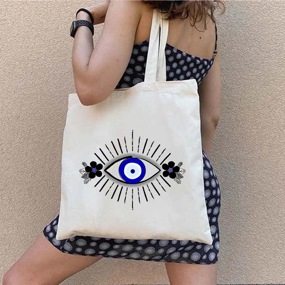 Olivenorma Graffiti Greek Evil Eye Bag