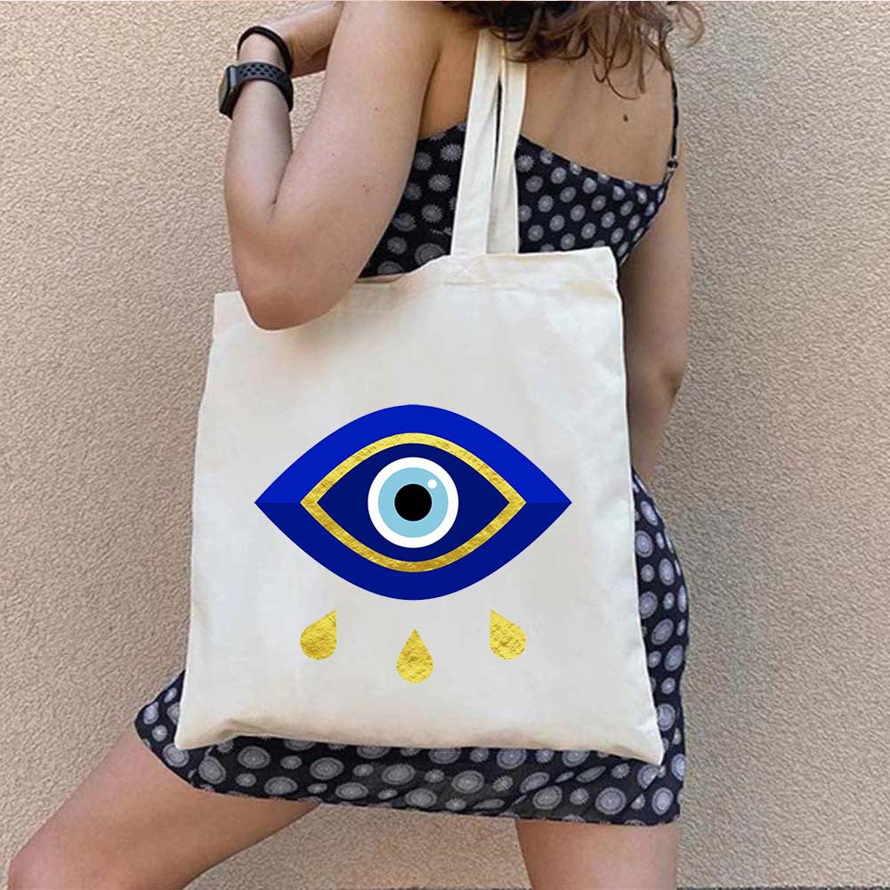 Olivenorma Graffiti Greek Evil Eye Bag