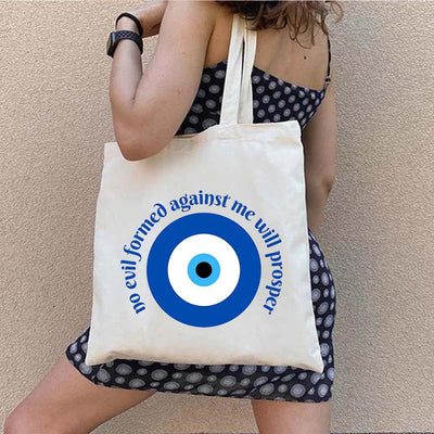 Olivenorma Graffiti Greek Evil Eye Bag