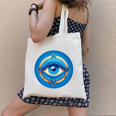 Olivenorma Graffiti Greek Evil Eye Bag