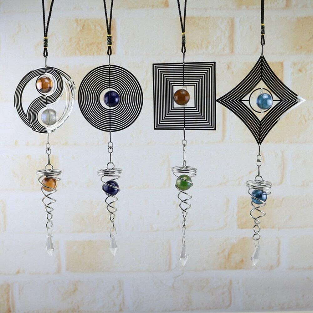 Olivenorma Wind Chimes Spinner Spiral Rotating Hanging Wind Chime