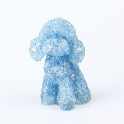 Olivenorma Natural Crystal Poodle Gemstone Decoration