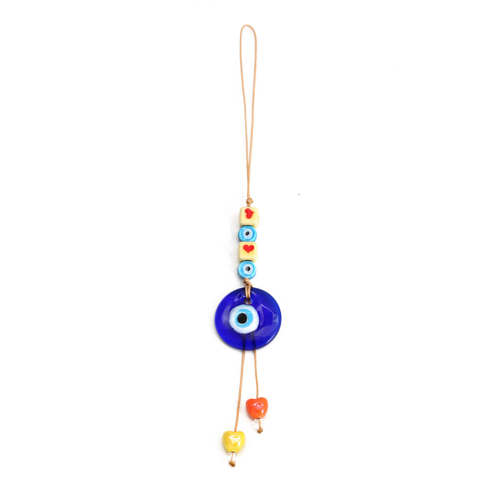 Olivenorma Blue Glass Evil Eye Car Pendant Ornament